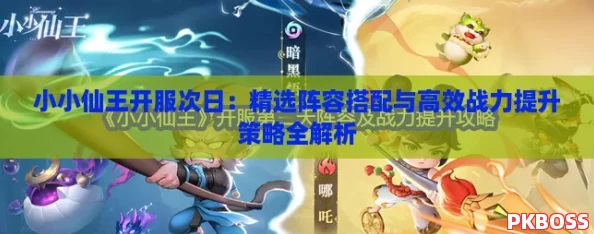 小小仙王开服次日：精选阵容搭配与高效战力提升策略全解析